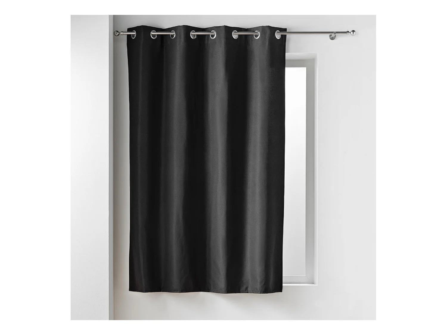 Rideau Isolant Thermique "Micropolar" 135x180cm Noir