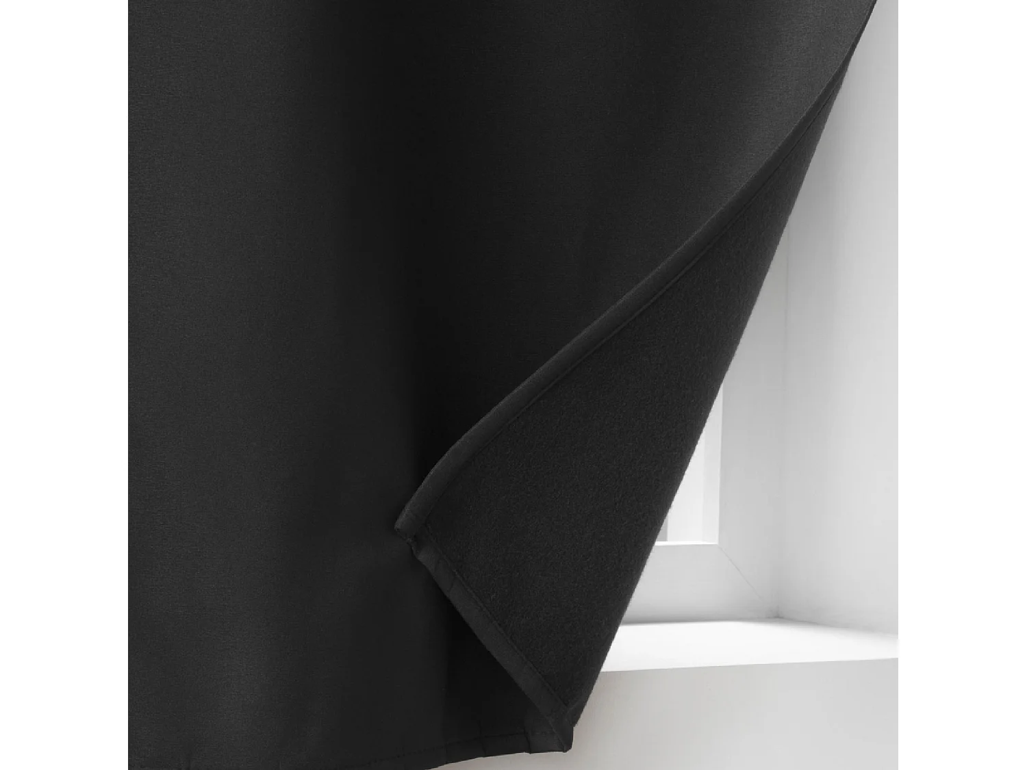 Rideau Isolant Thermique "Micropolar" 135x180cm Noir