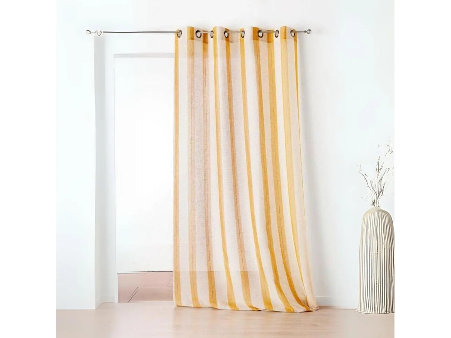 Voilage Fantaisie avec des Rayures Verticales