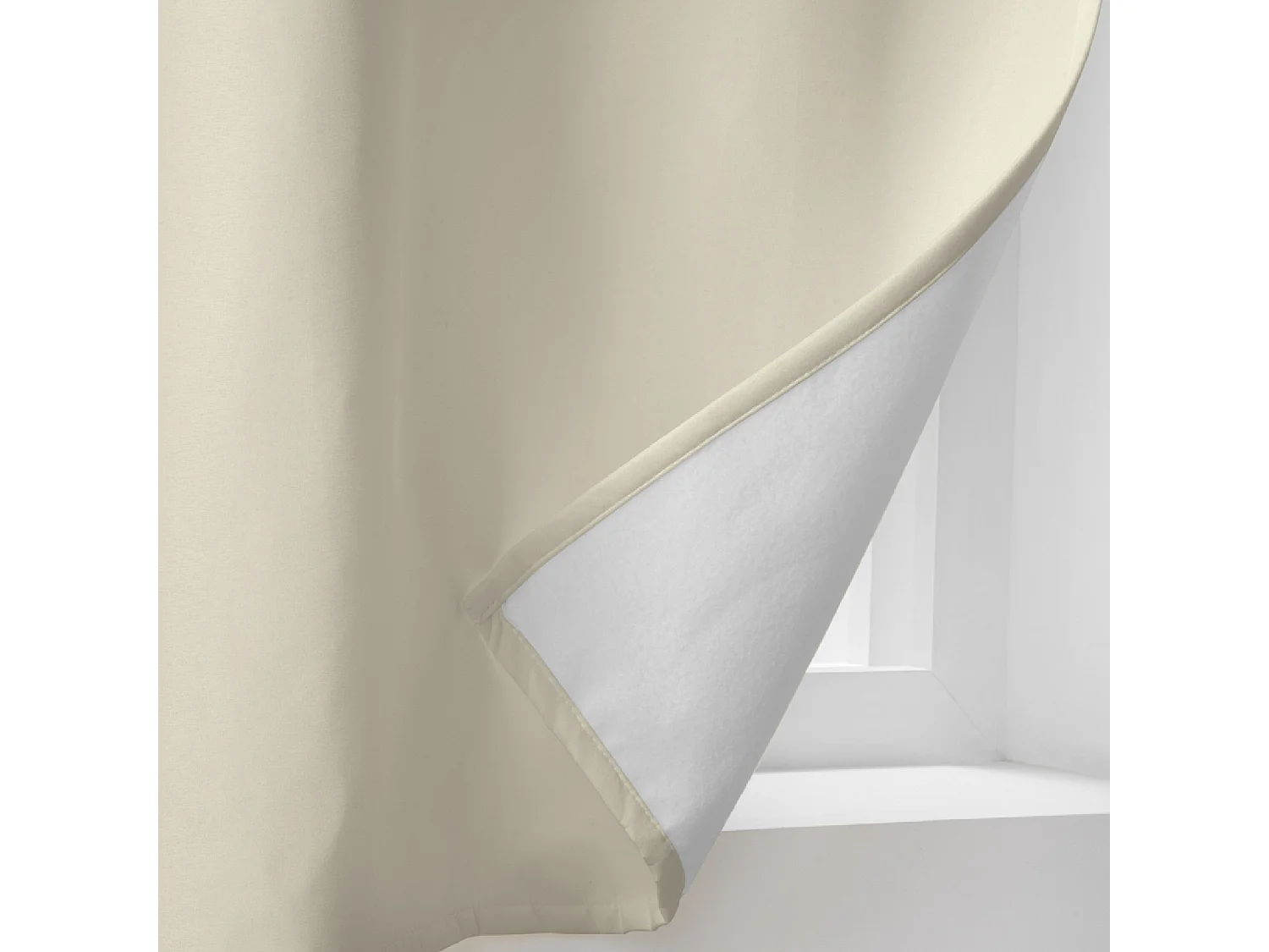 Rideau Isolant Thermique "Micropolar" 135x180cm Lin