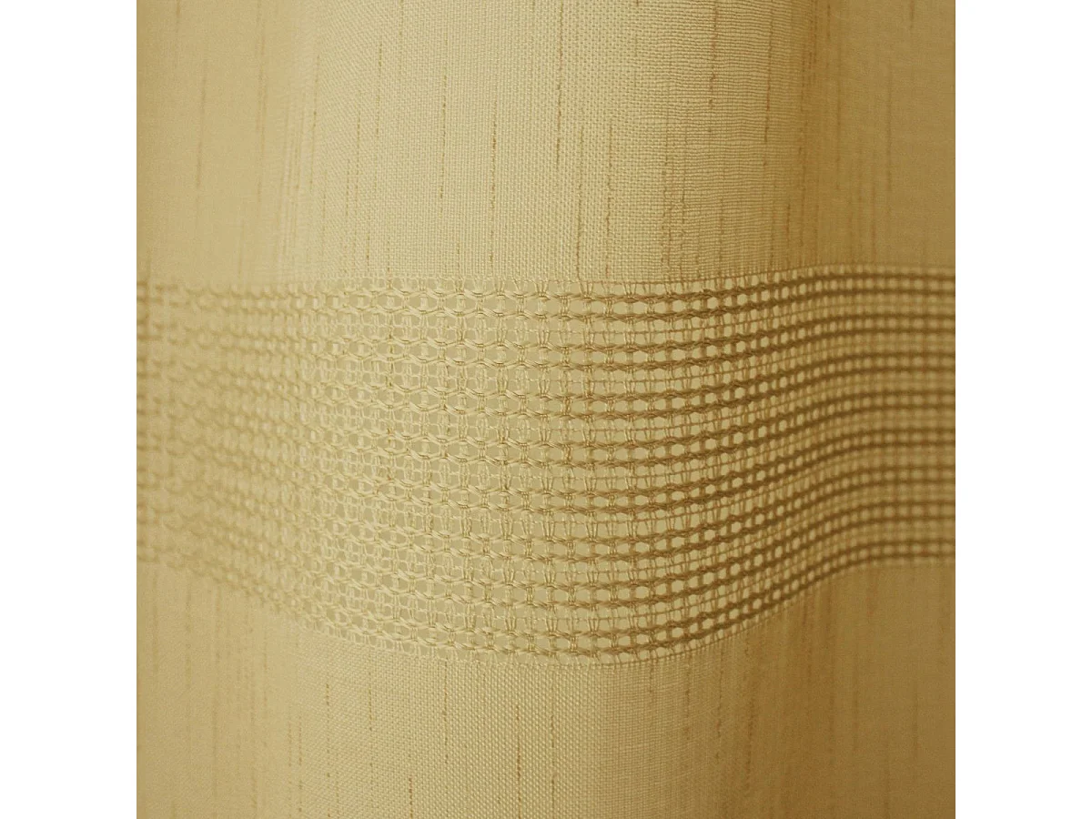 Rideau Voilage à Œillets "Mia" 140x240cm Ocre