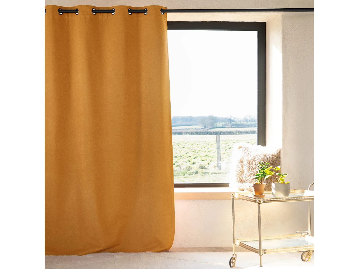 Cortina 100% opaca de doble cara para muebles 135 x 260 cm