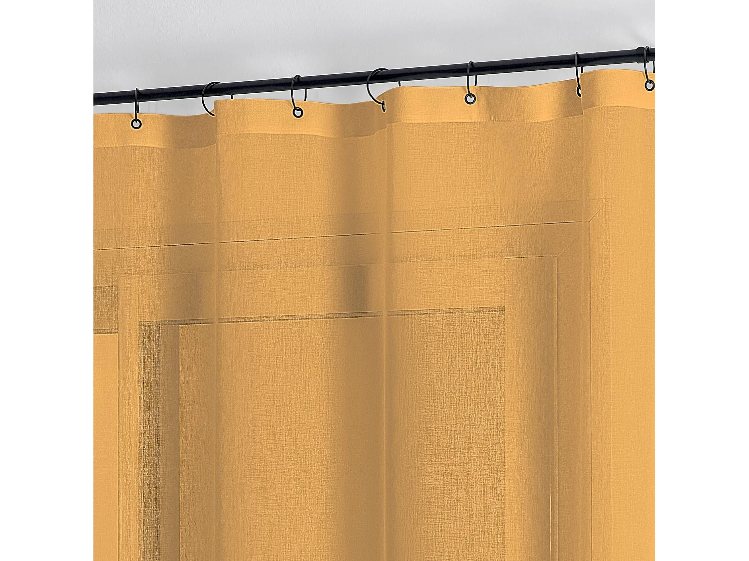 Voile mit abnehmbaren schwarzen Ringen