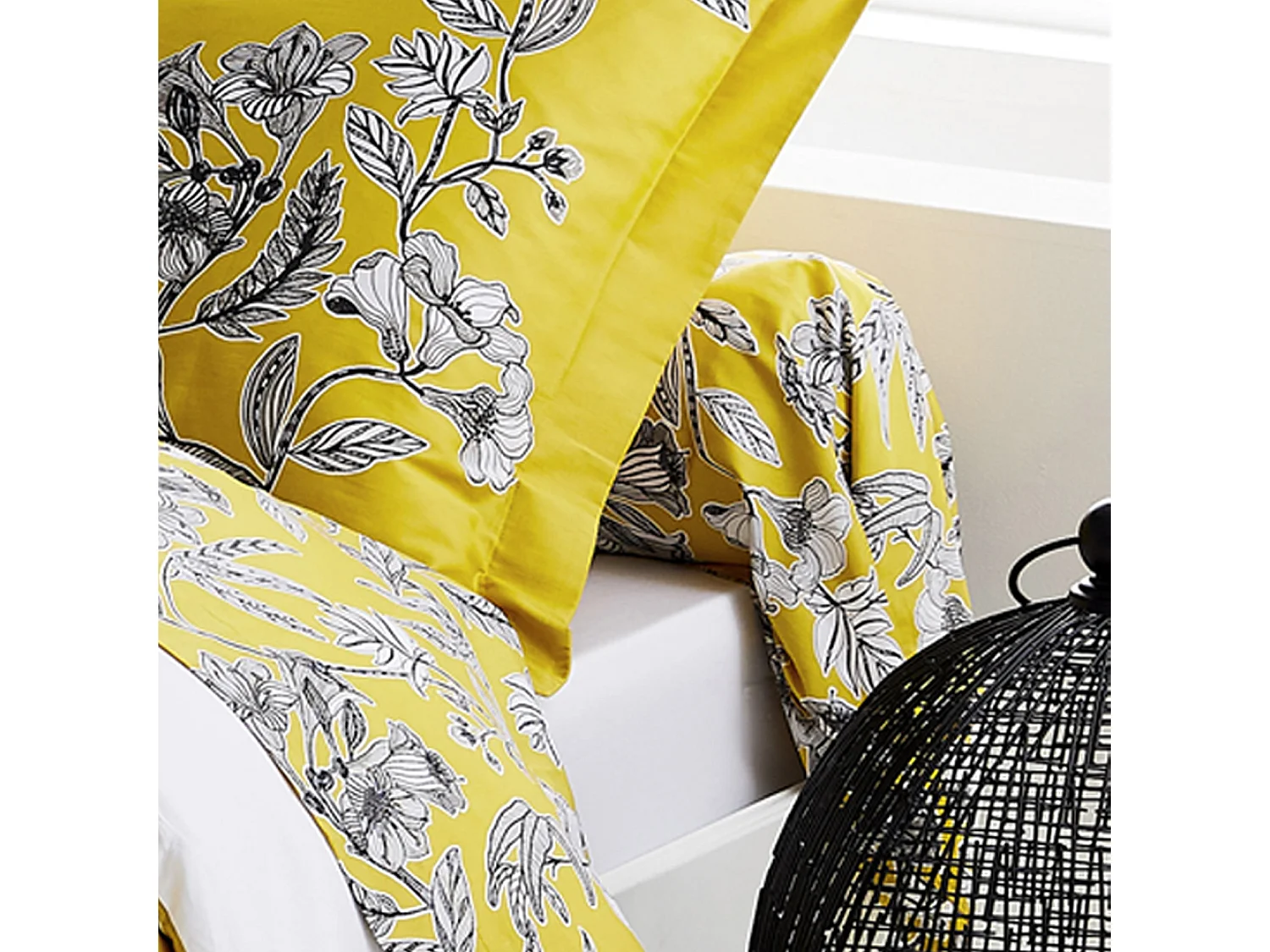 Parure en satin 5 pièces Botanic