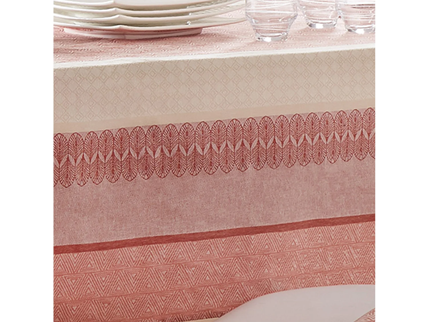 Nappe ronde/ovale enduite Charleston