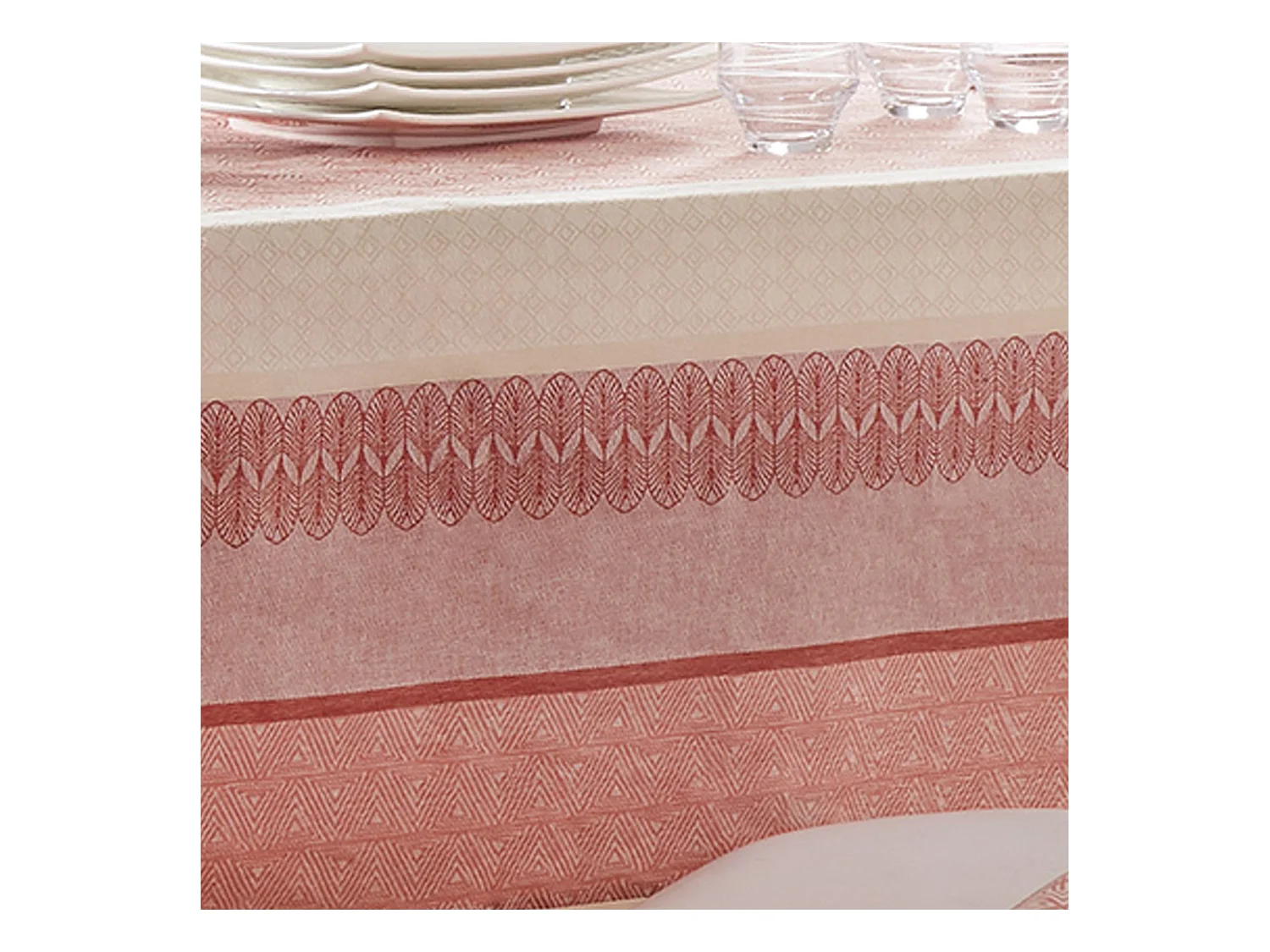 Nappe ronde/ovale enduite Charleston