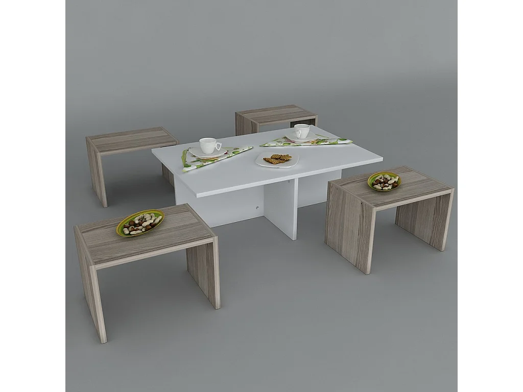 Couchtisch Chest Weiß Cordoba