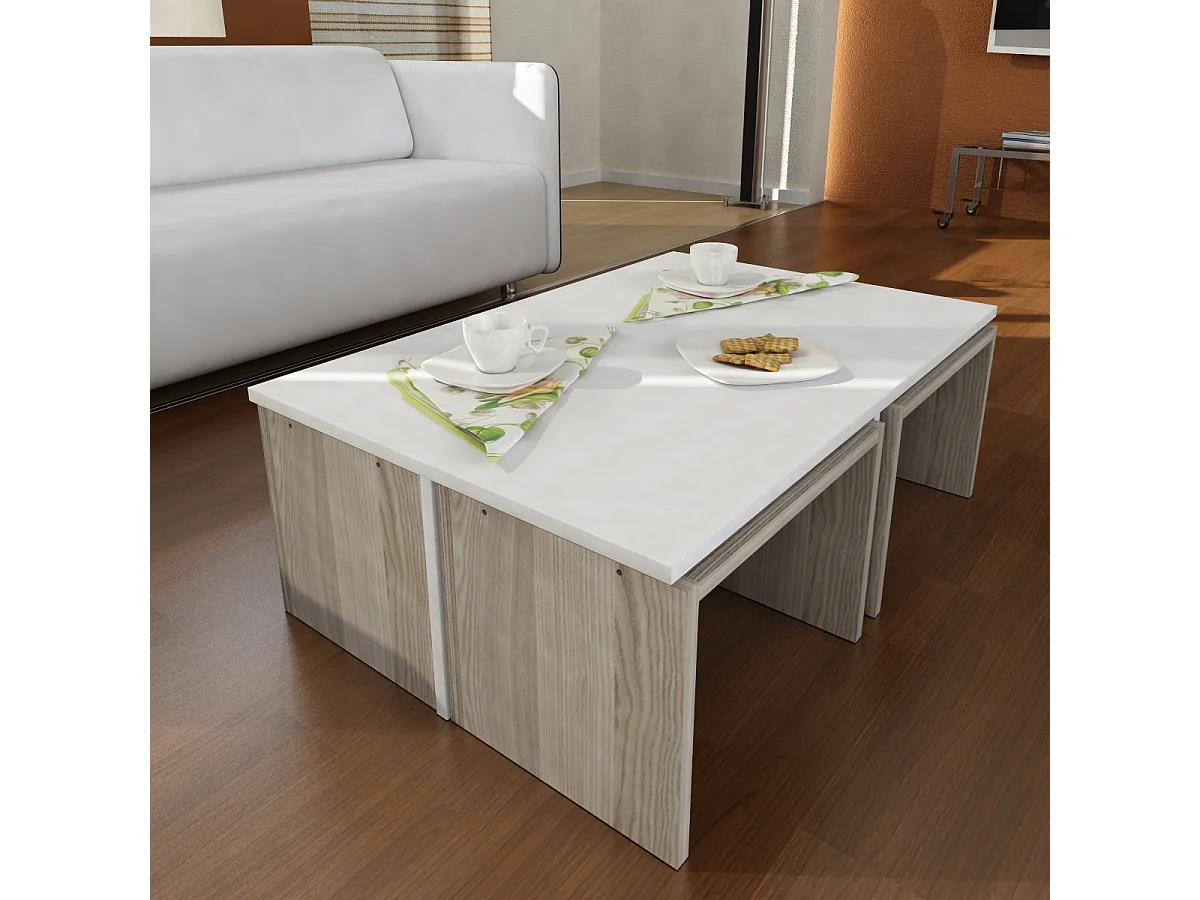 Couchtisch Chest Weiß Cordoba