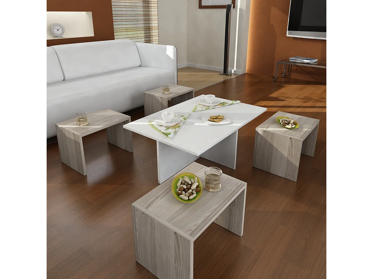 Couchtisch Chest Weiß Cordoba