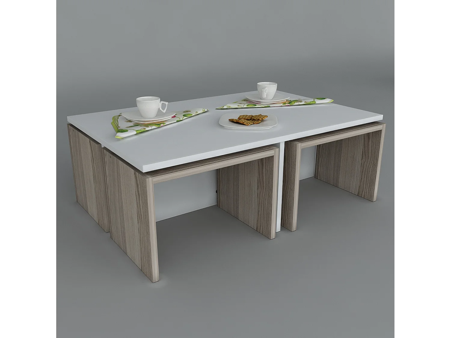 Couchtisch Chest Weiß Cordoba