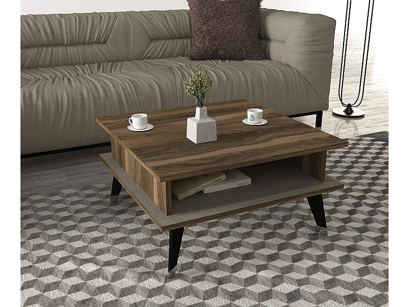 Couchtisch Logan Walnuss Grau