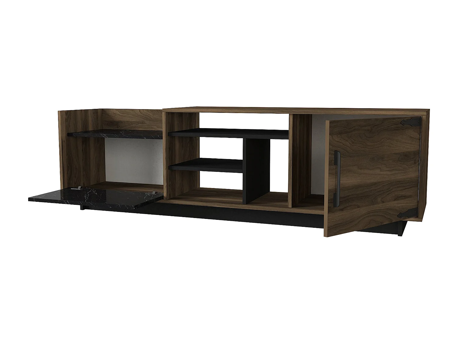 Lowboard Siento Walnuss ( Marmor Optik )