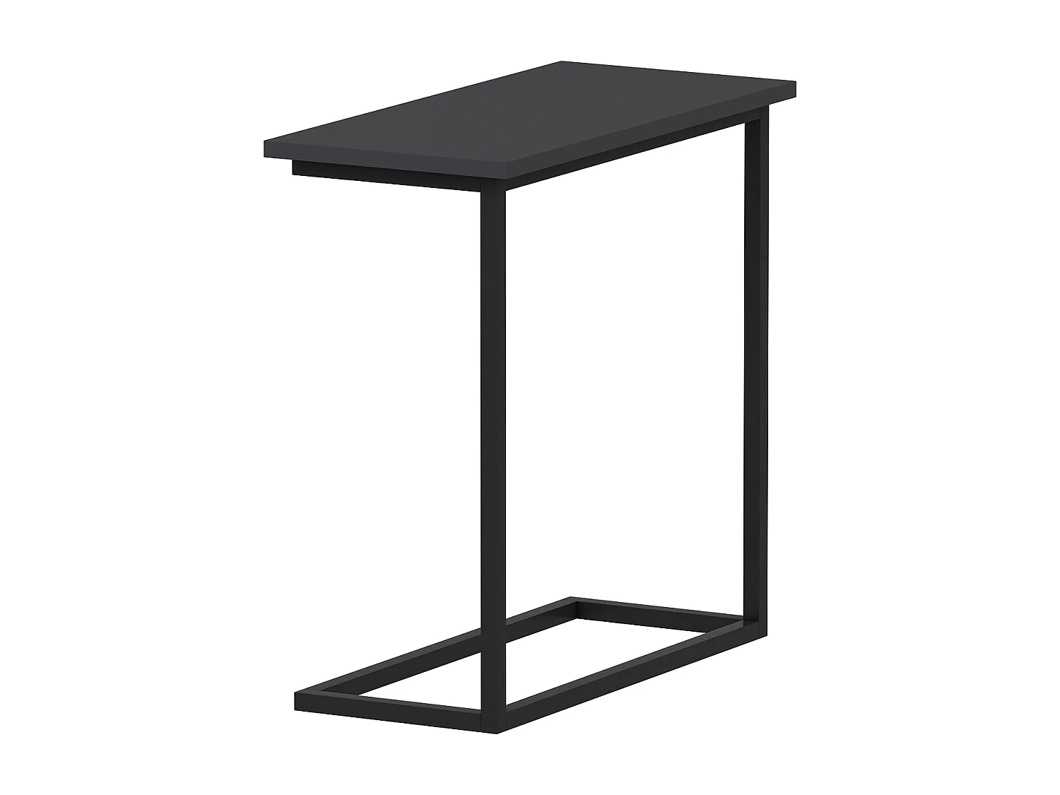 Beistelltisch Narin Anthrazit Schwarz mit Metallfüße 9284