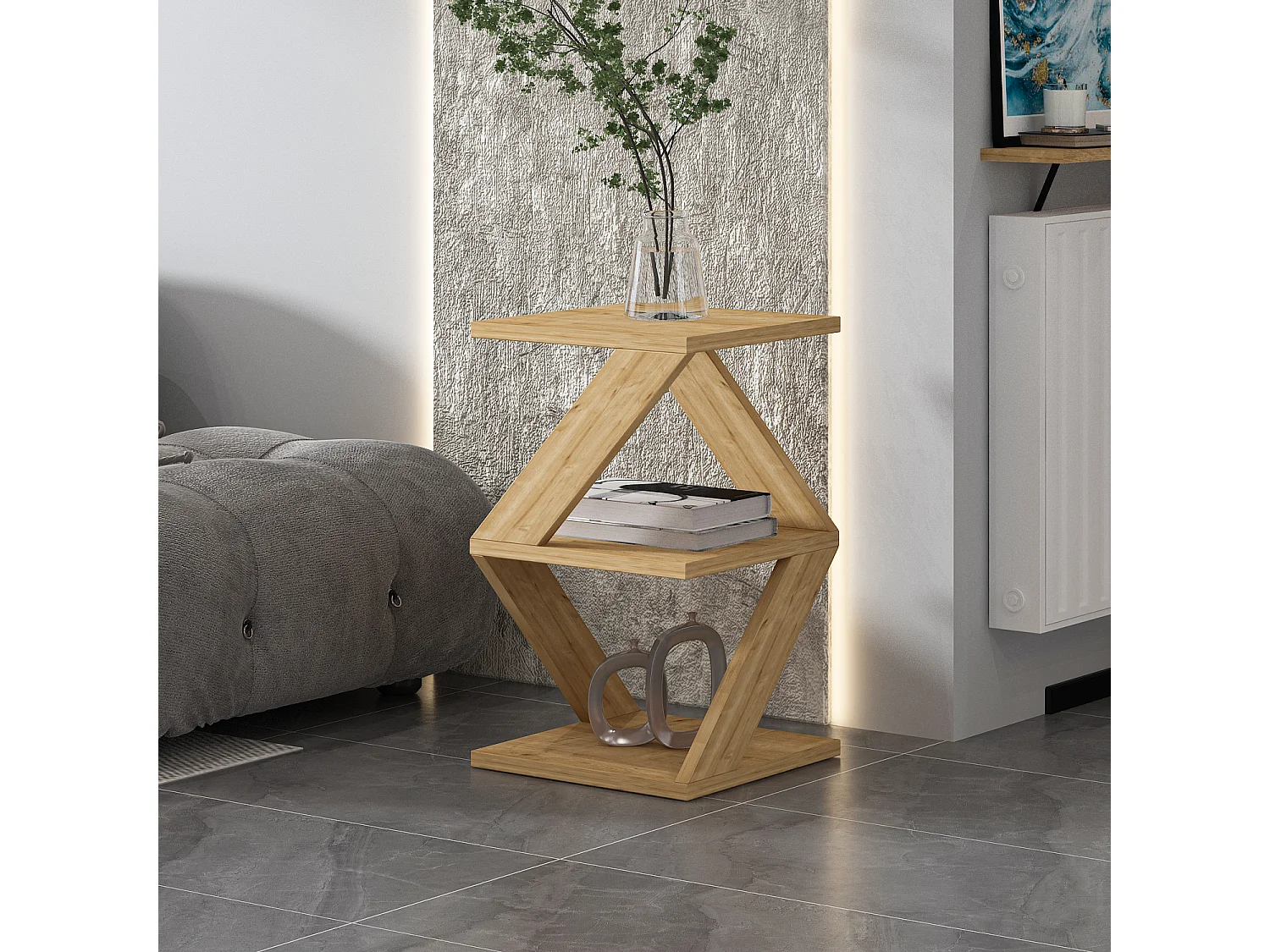 Beistelltisch Tulpe Beige