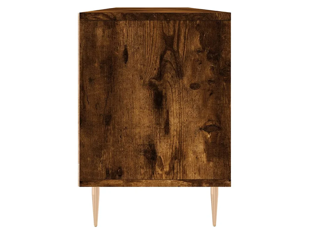 Mueble de TV madera contrachapada roble ahumado 150x30x44,5 cm