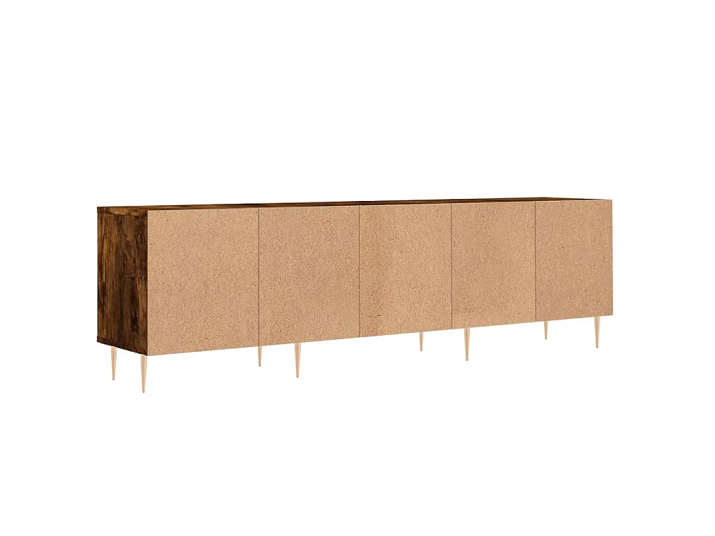 Mueble de TV madera contrachapada roble ahumado 150x30x44,5 cm