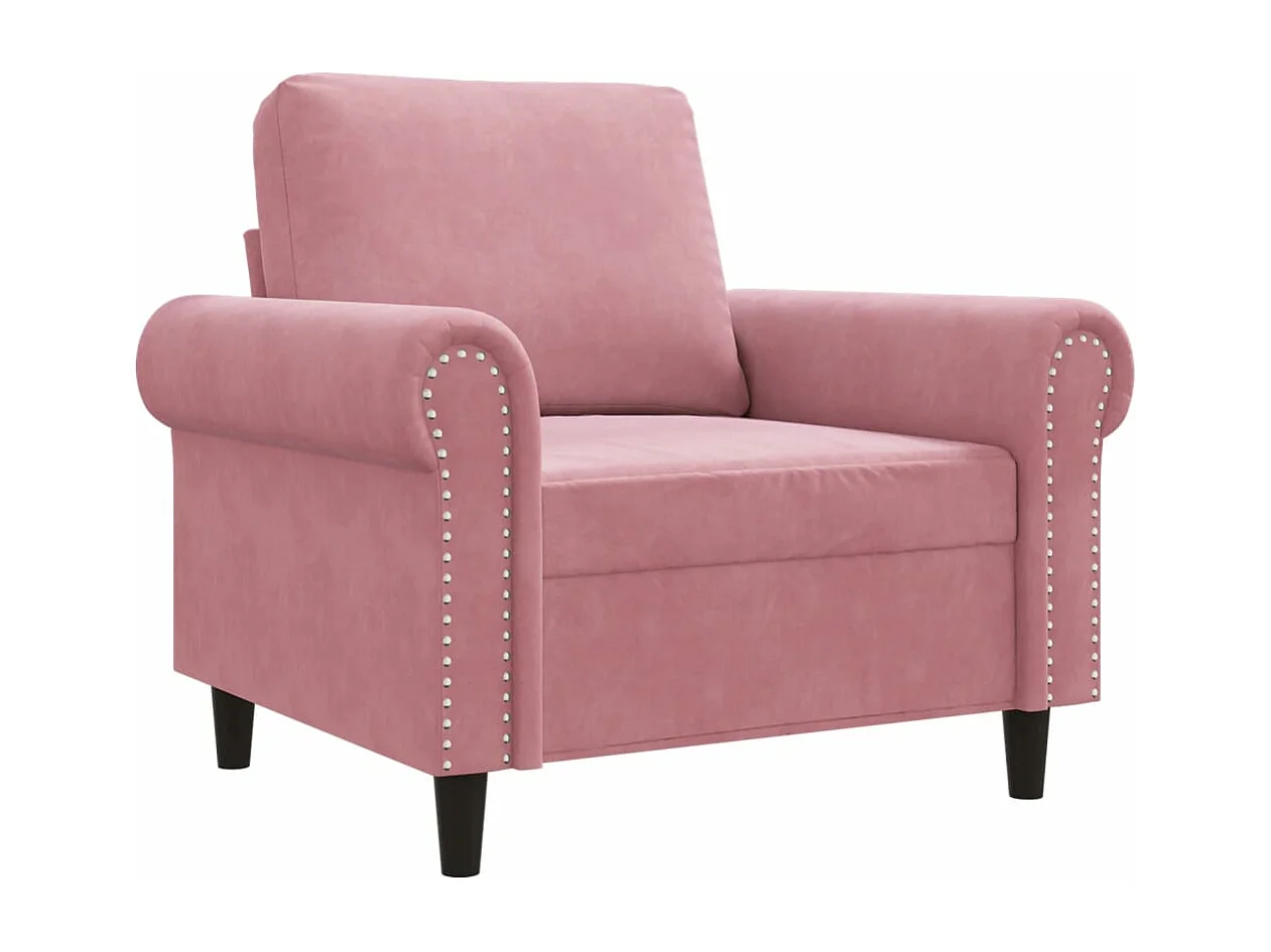Sessel Rosa 60 cm Samt