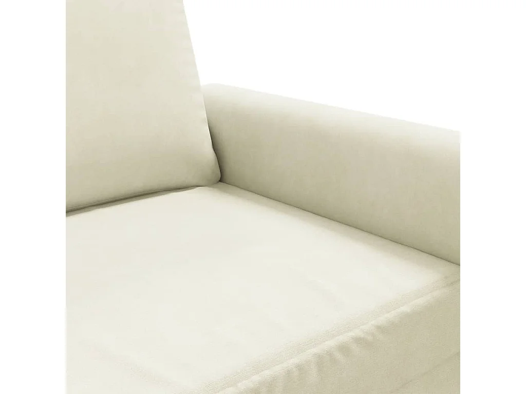 Fauteuil Crème 60 cm Velours