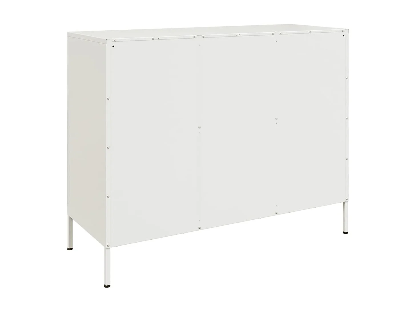 Sideboard Weiß 100,5x39x79 cm Stahl
