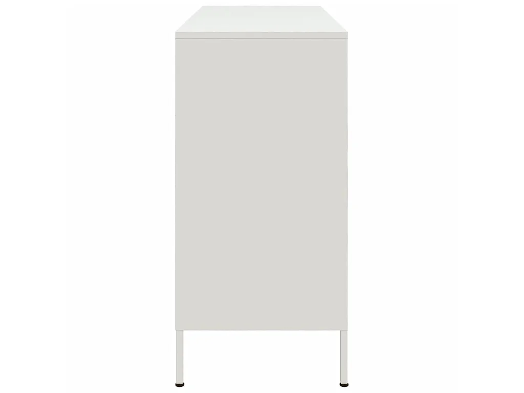 Buffet blanc 100,5x39x79 cm acier