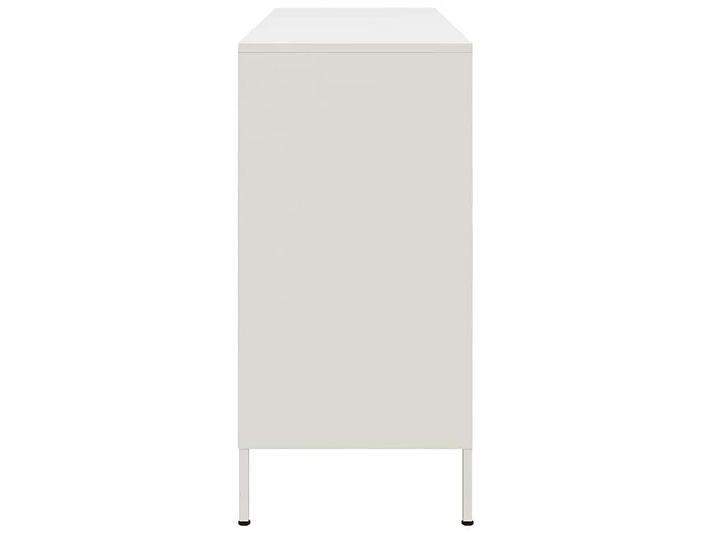 Buffet blanc 100,5x39x79 cm acier