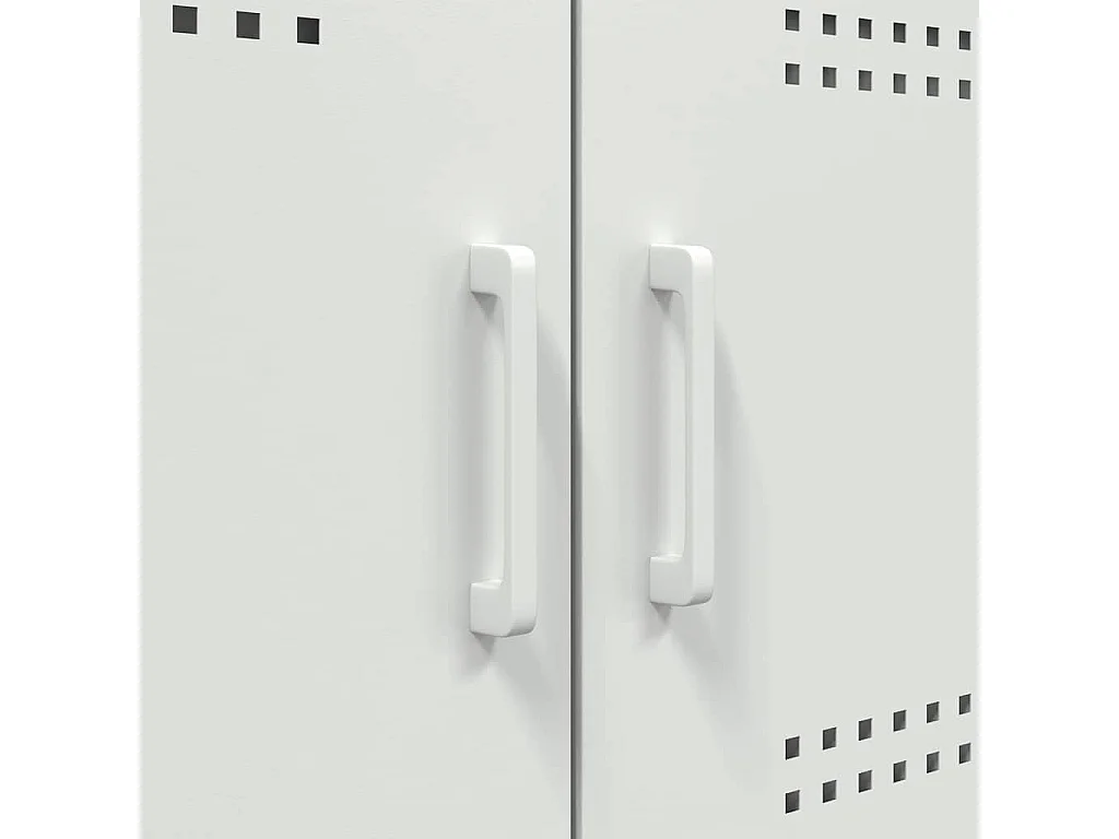Buffet blanc 100,5x39x79 cm acier