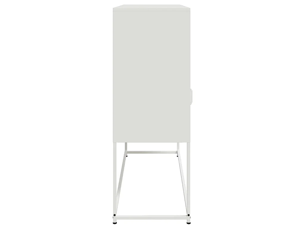 Buffet blanc 100,5x39x107 cm acier