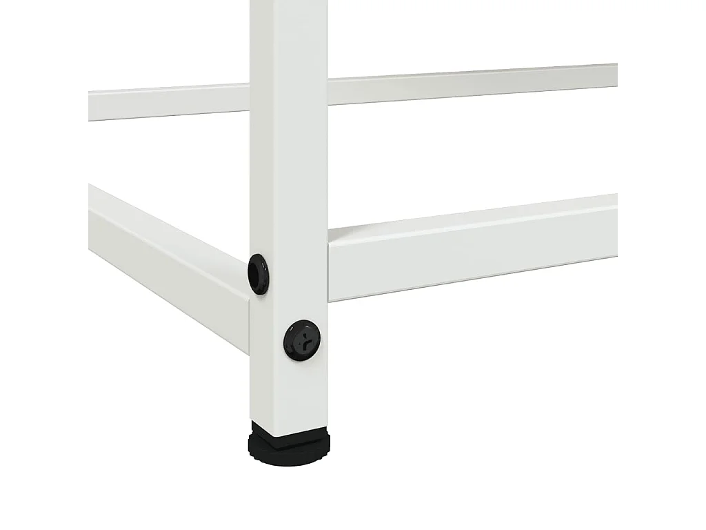 Buffet blanc 100,5x39x107 cm acier