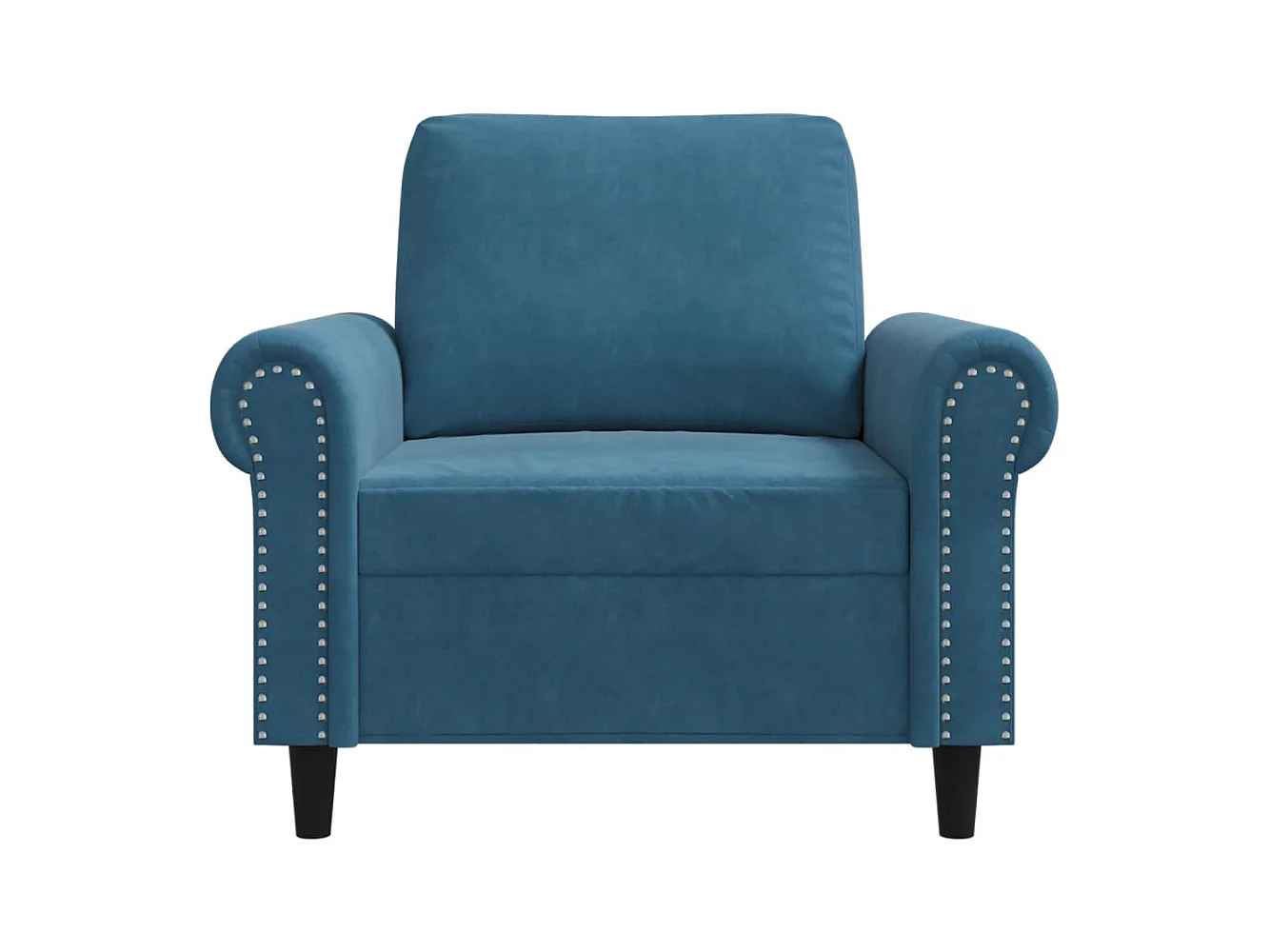 Sessel Blau 60 cm Samt