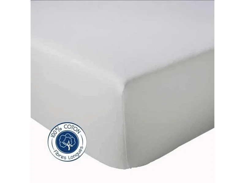 Drap Housse coton bonnet 23 cm fabriqué en France