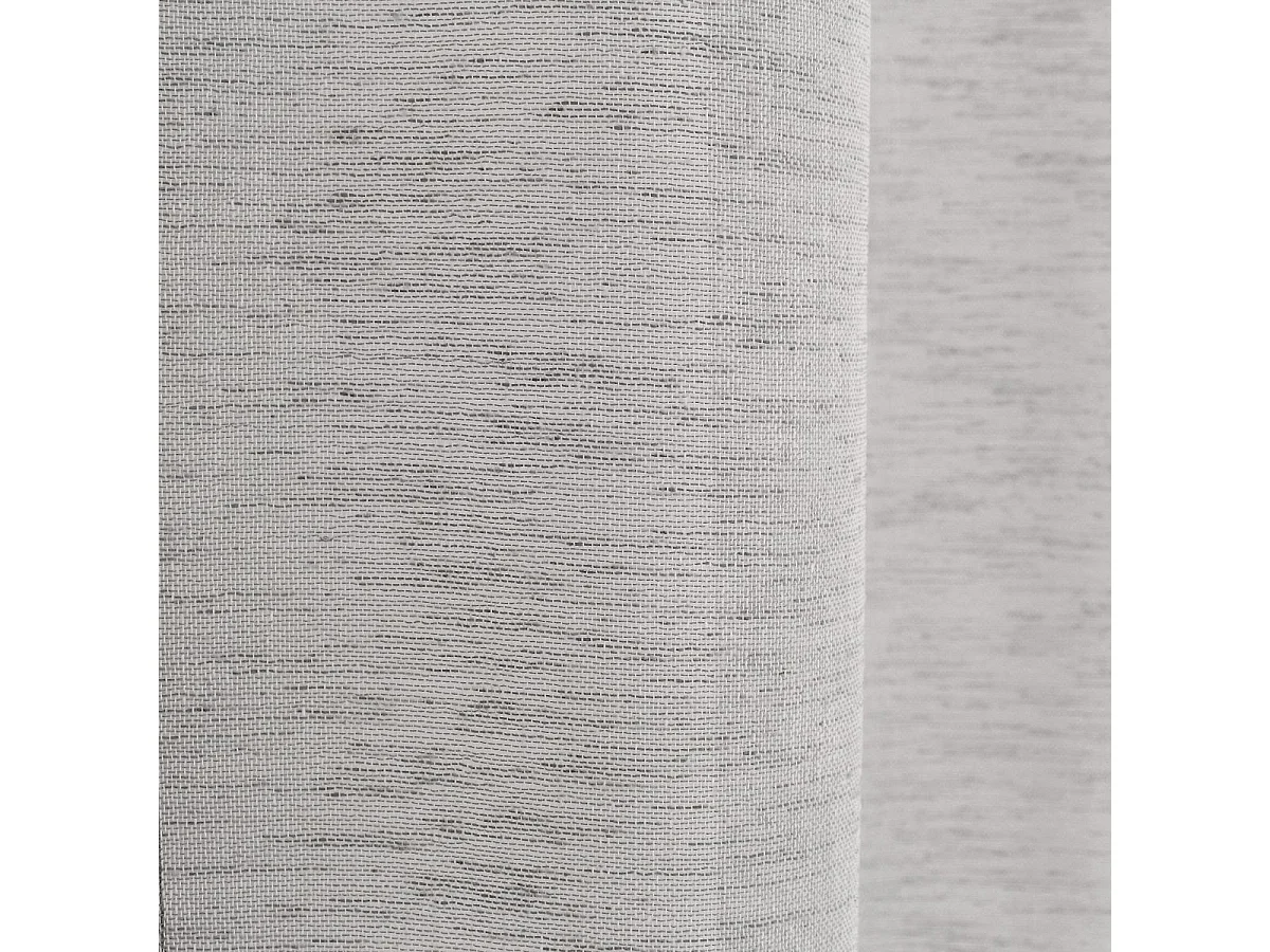 Rideau Voilage Effet Lin "Maya" 140x240cm Galet