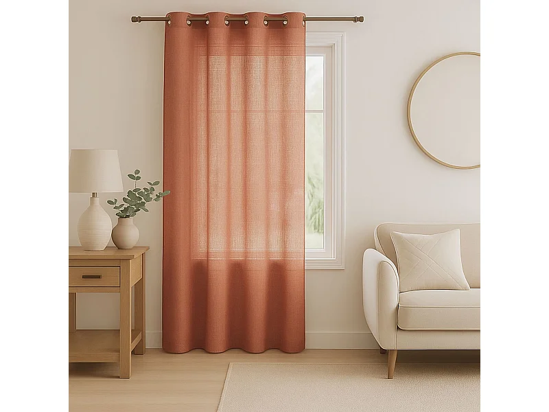 Vorhang in Leinenoptik meliert