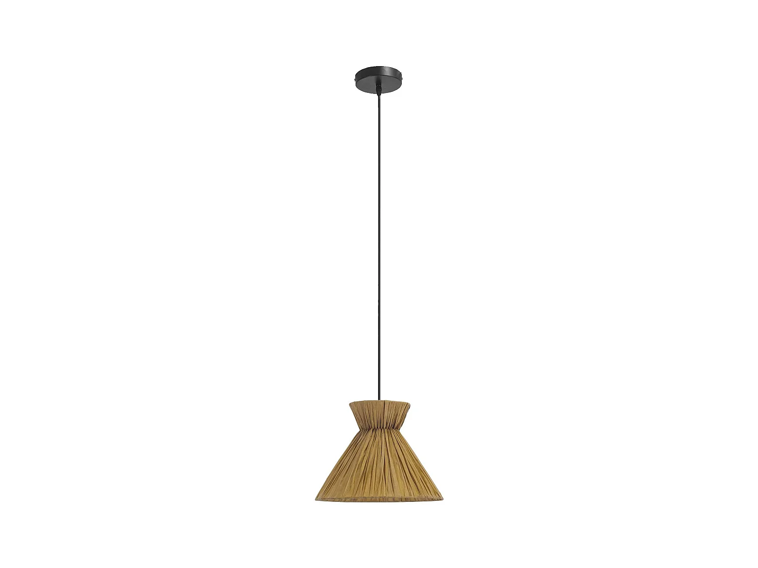 Lampe à suspension Dama noire pour ampoule E27