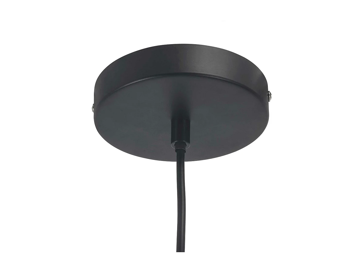 Lampa wisząca Viva w czerni i jasnym drewnie na żarówkę E27