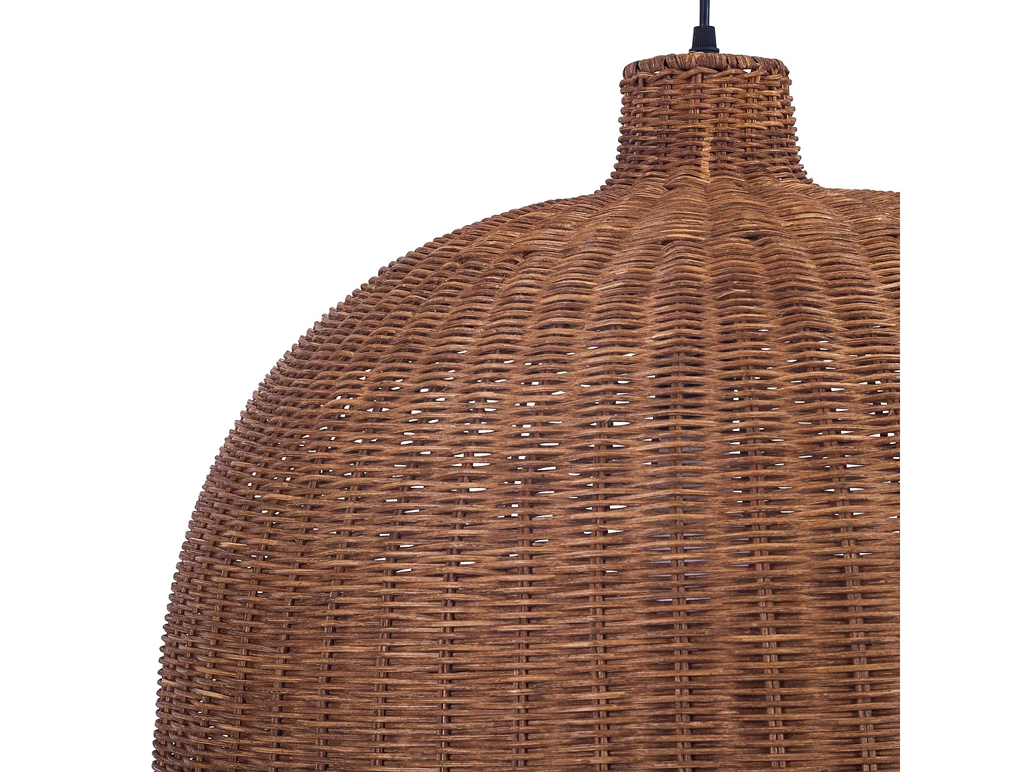 Suspension en rotin naturel Cortic pour ampoule E27