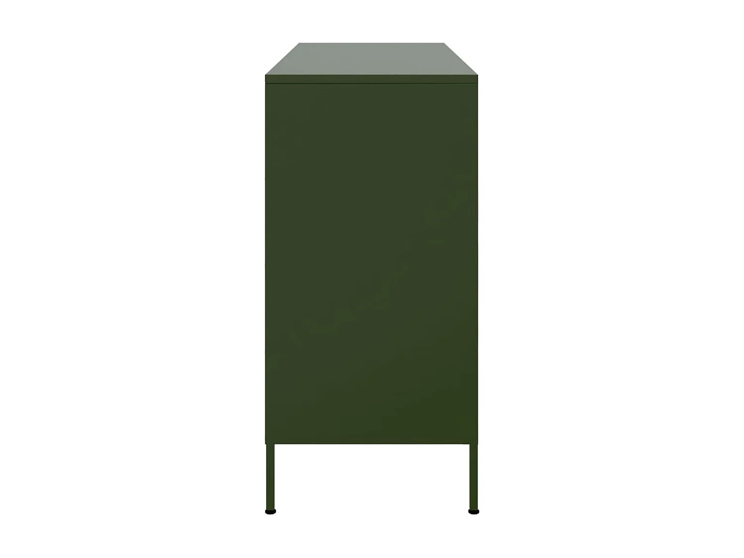 Aparador 100,5x39x79 cm aço verde-azeitona