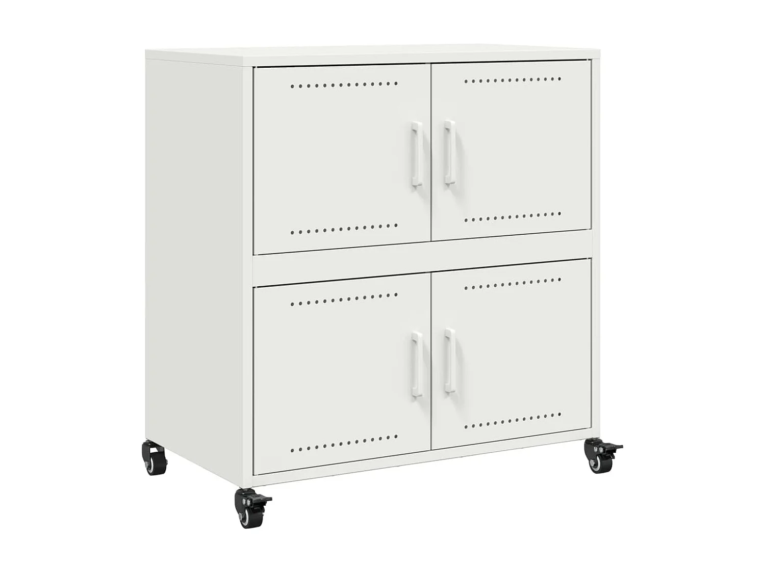 Sideboard Weiß 68,5x39x72 cm Stahl