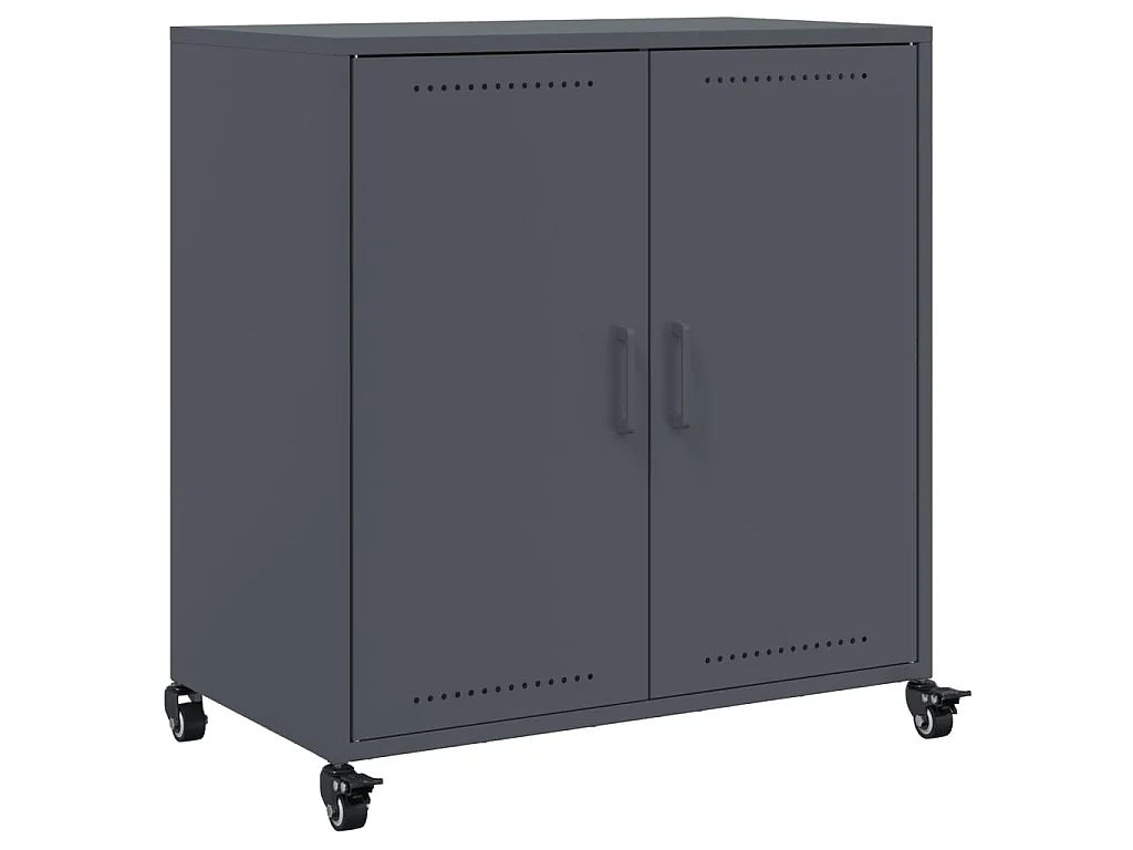Credenza Antracite 68x39x72 cm in Acciaio
