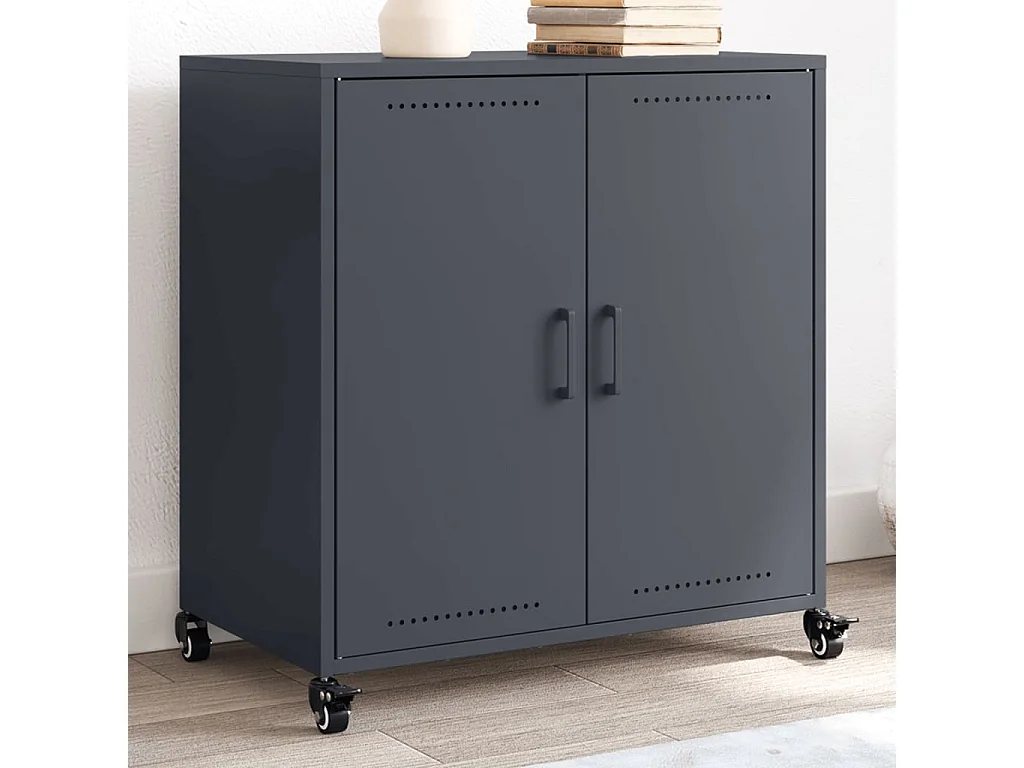 Credenza Antracite 68x39x72 cm in Acciaio