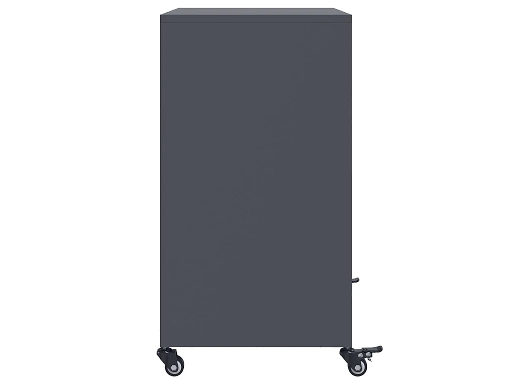 Credenza Antracite 68x39x72 cm in Acciaio