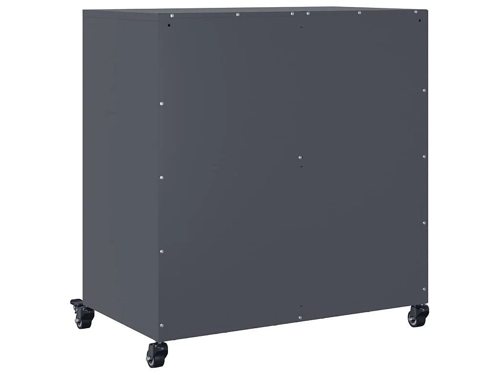 Credenza Antracite 68x39x72 cm in Acciaio