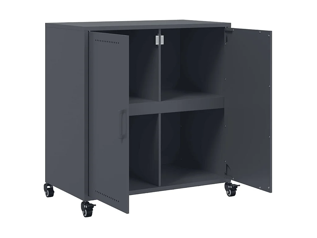 Credenza Antracite 68x39x72 cm in Acciaio