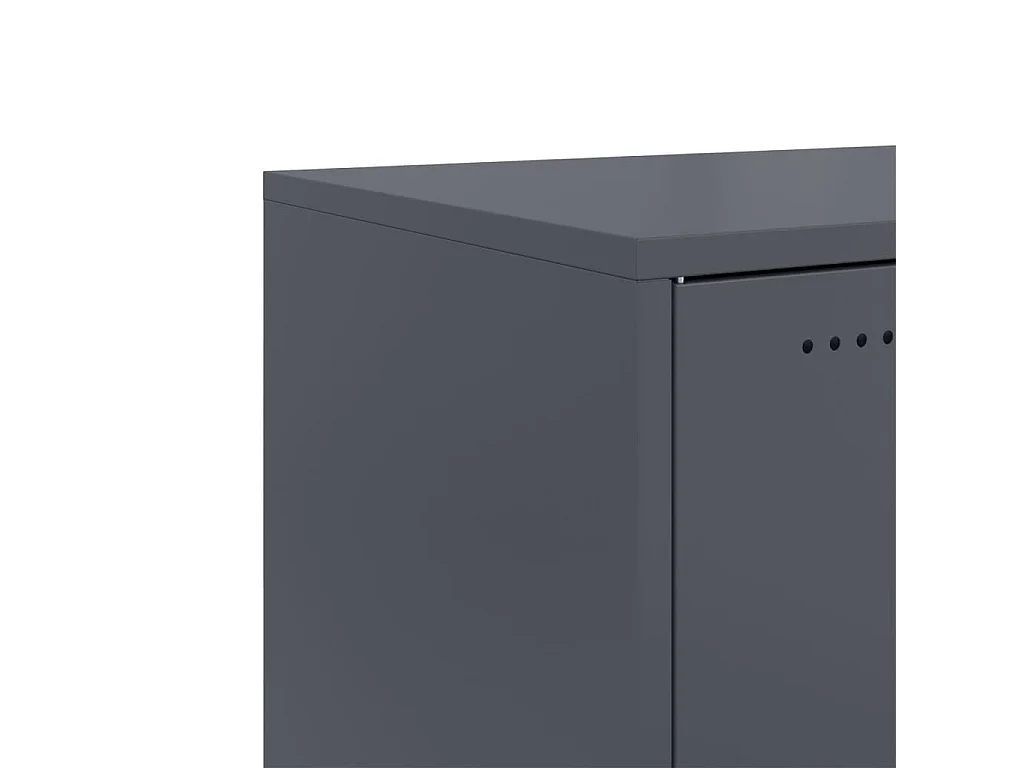 Credenza Antracite 68x39x72 cm in Acciaio
