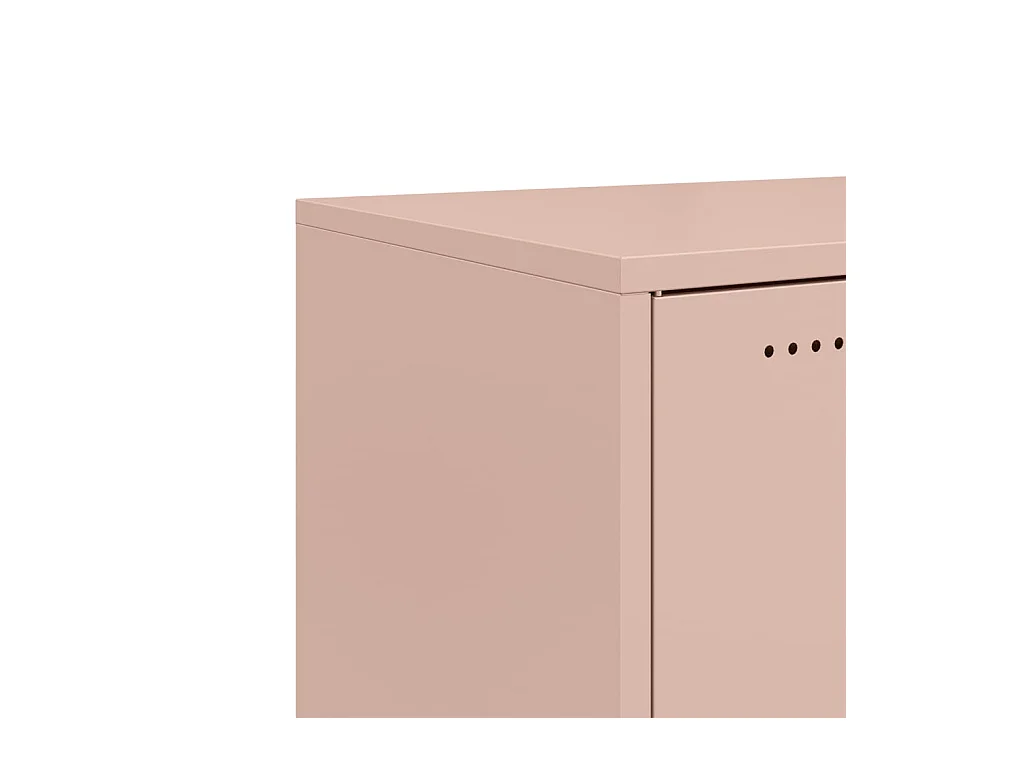 Buffet rose 68x39x72 cm acier