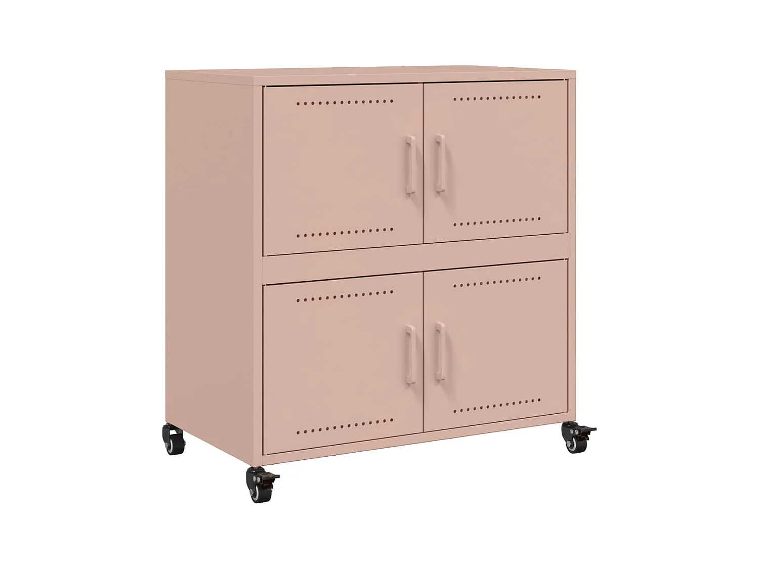 Buffet rose 68x39x72 cm acier