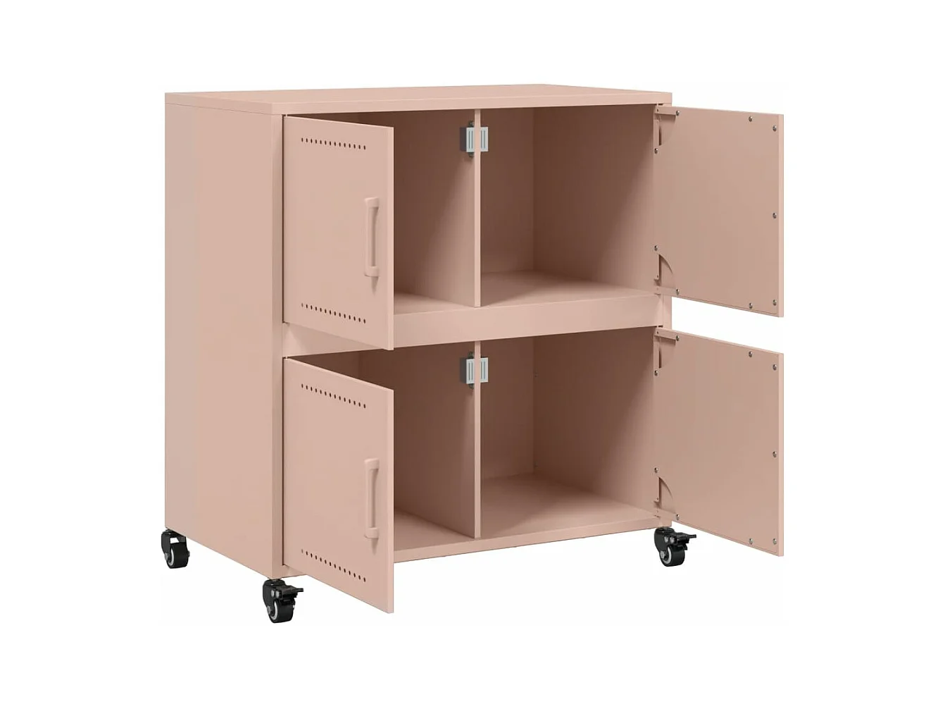 Buffet rose 68x39x72 cm acier
