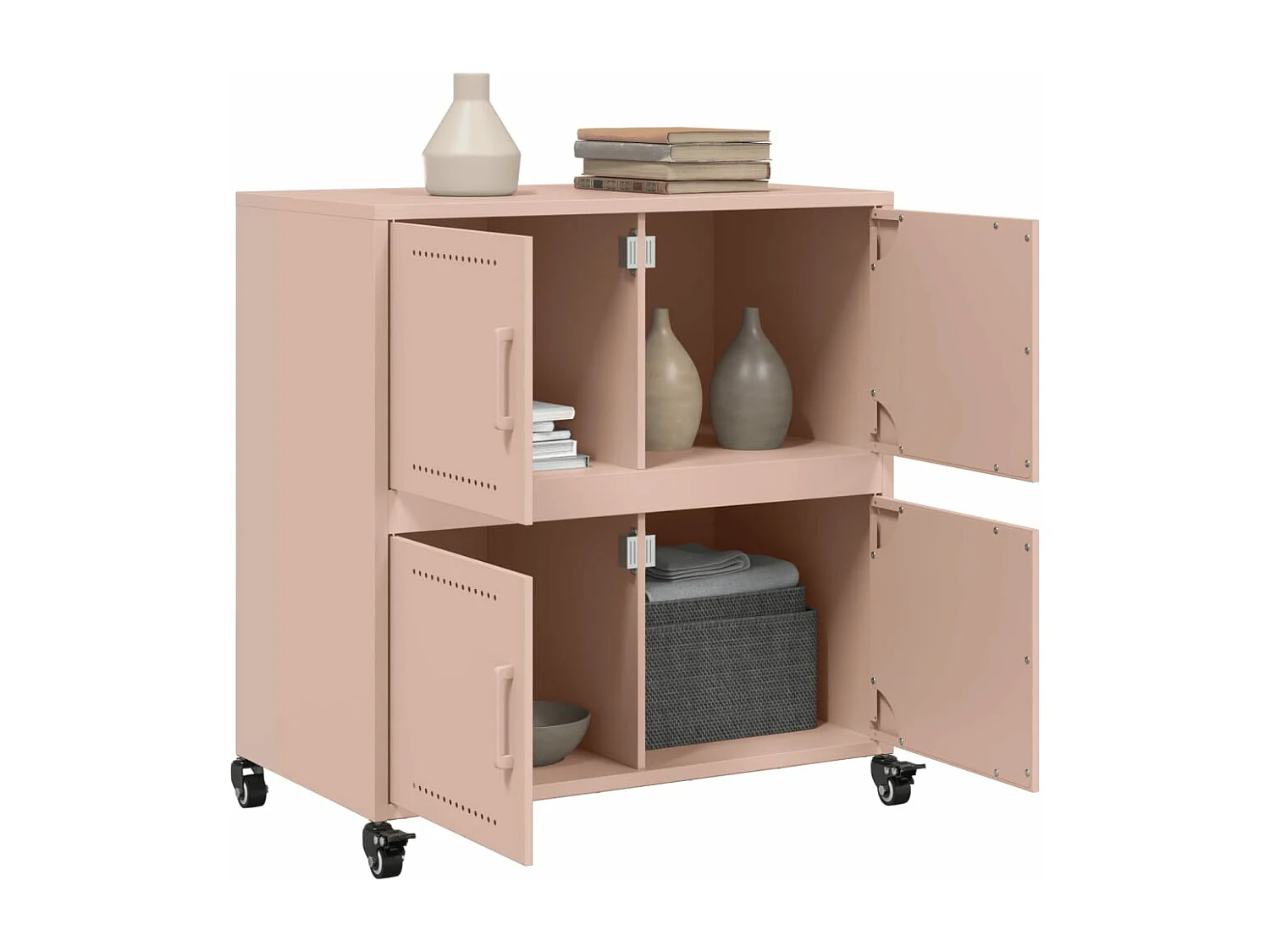 Sideboard Rosa 68,5x39x72 cm Stahl