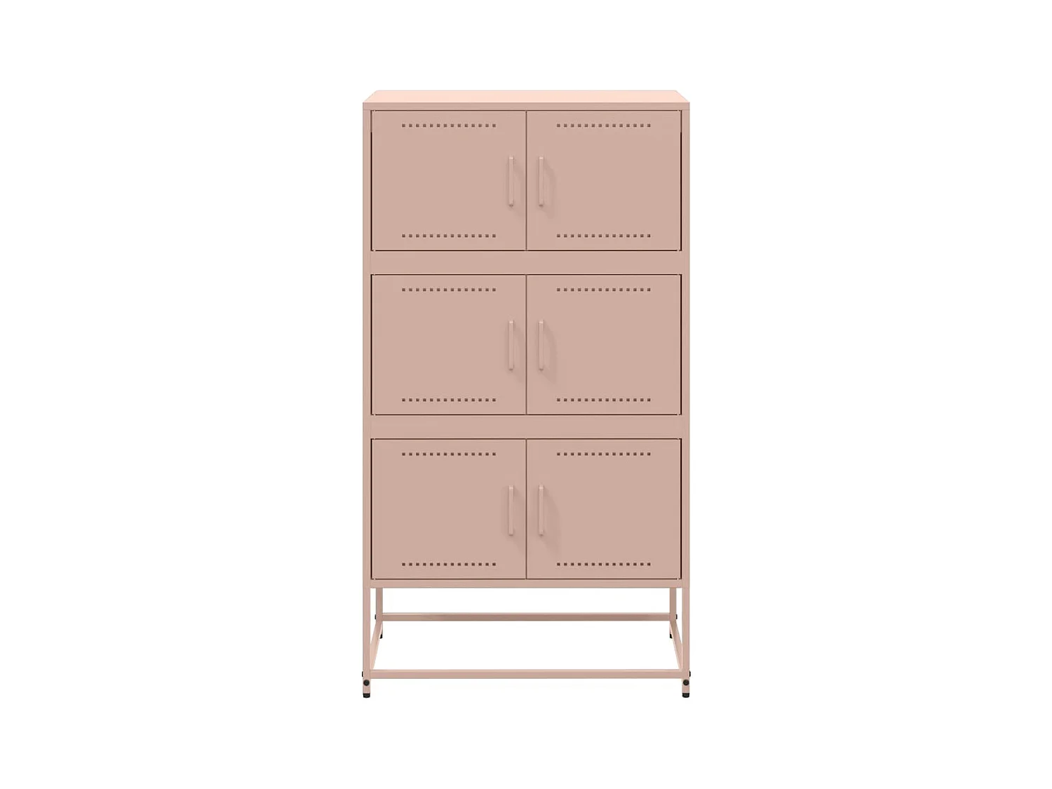 Dressoir 68,5x38,5x123,5 cm staal roze