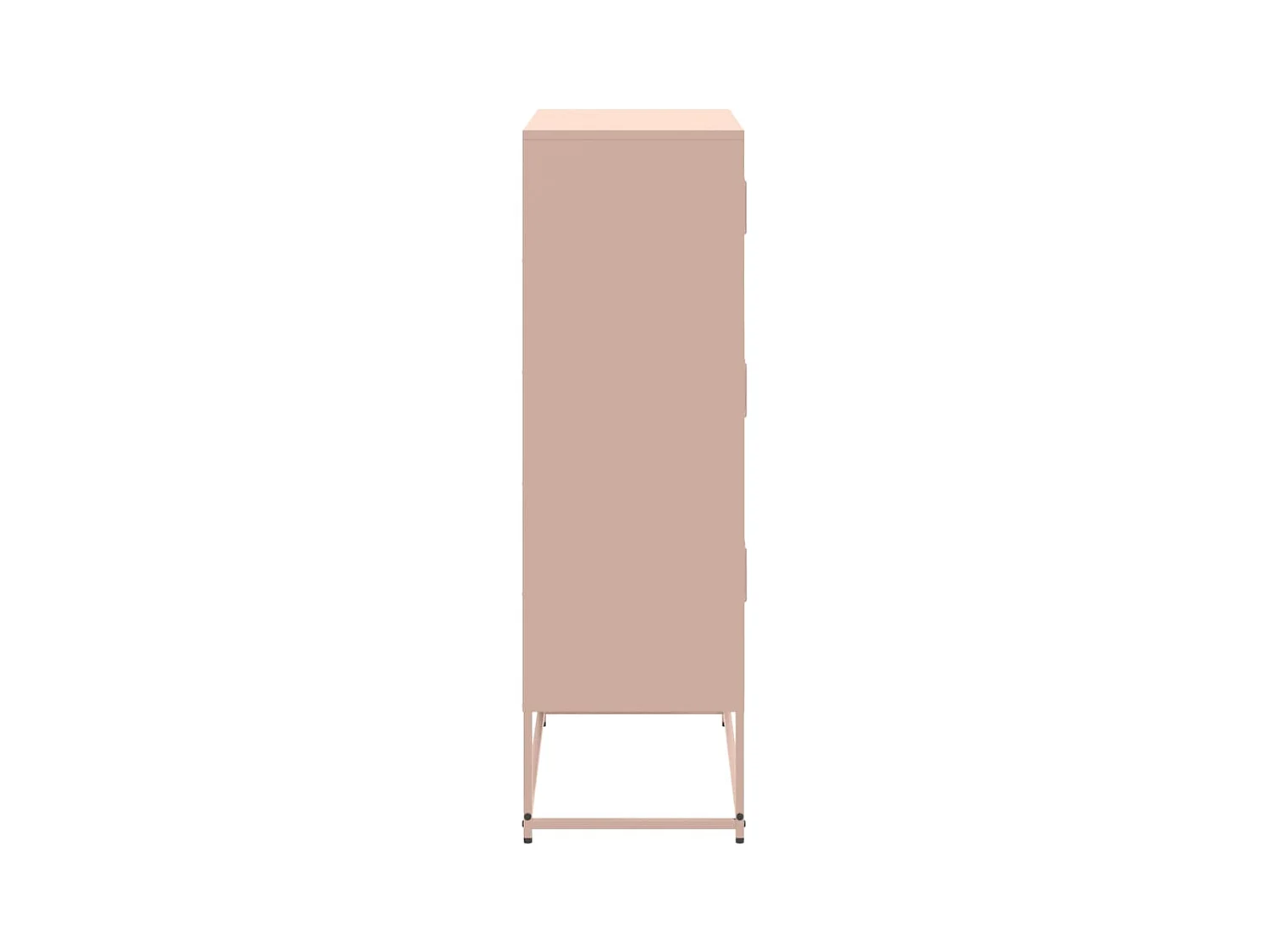 Dressoir 68,5x38,5x123,5 cm staal roze