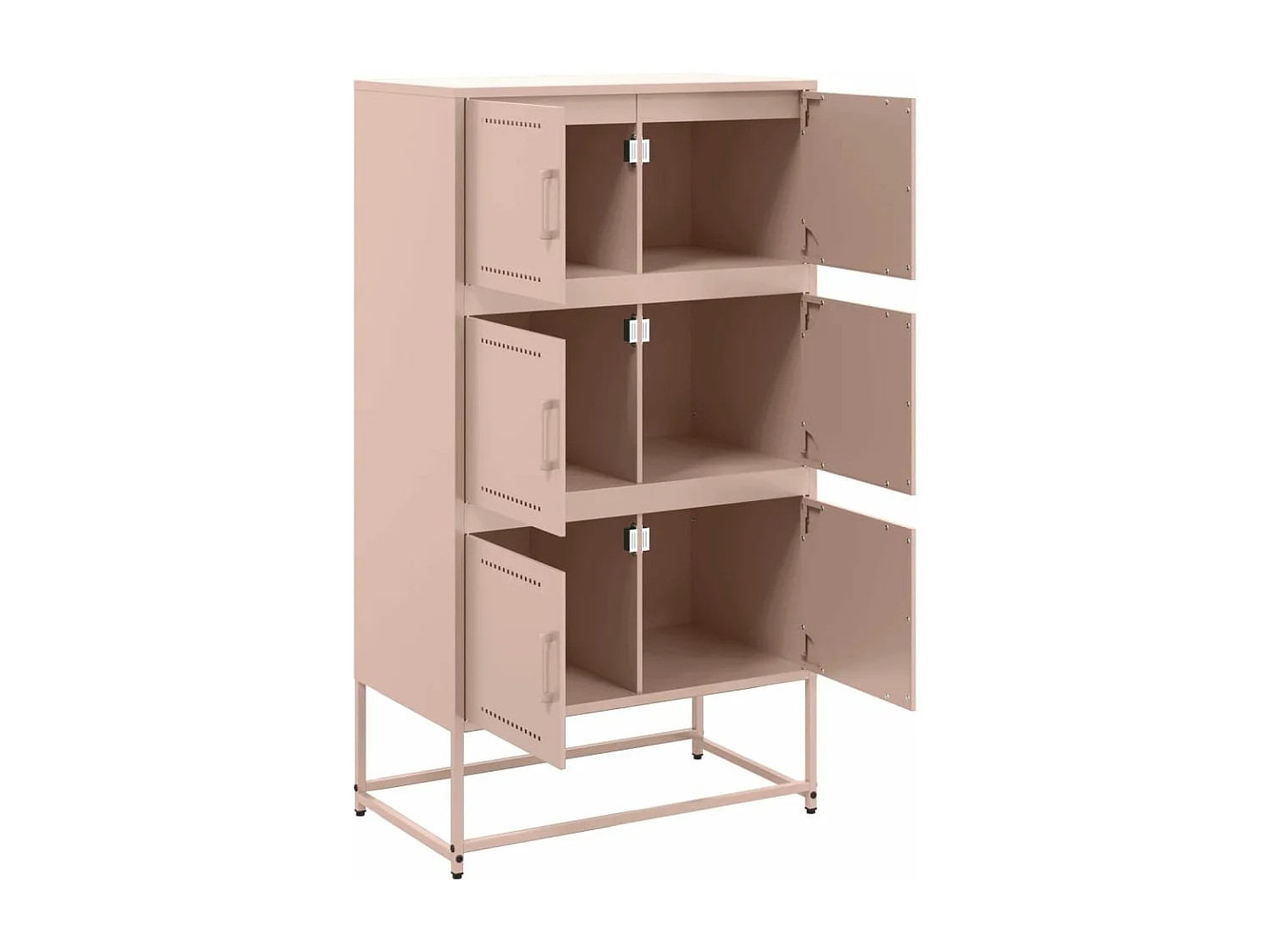 Buffet rose 68,5x38,5x123,5 cm acier